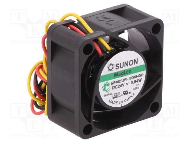 Ventilador: DC, transversal, 24VDC, 40x40x20mm, 1.