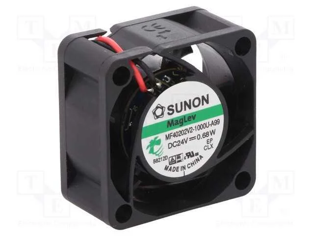 Ventilador: DC, transversal, 24VDC, 40x40x20mm, 1.