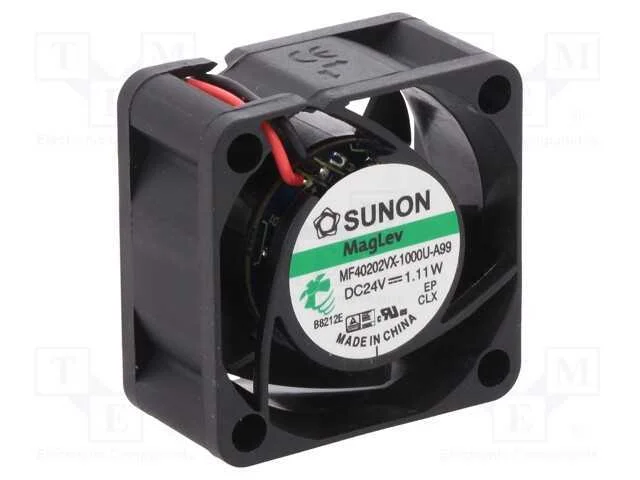 Ventilador: DC, transversal, 24VDC, 40x40x20mm, 1.