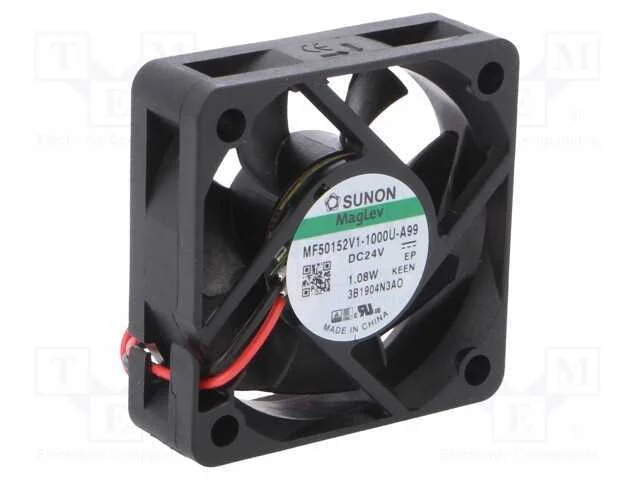 Ventilador: DC, transversal, 24VDC, 50x50x15mm, 2.