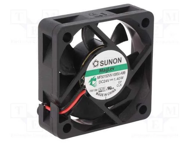 Ventilador: DC, transversal, 24VDC, 50x50x15mm, 3.
