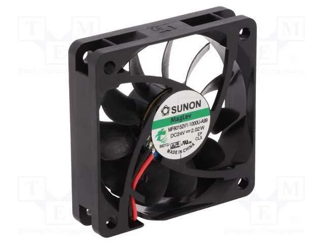 Ventilador: DC, transversal, 24VDC, 60x60x15mm, 4.