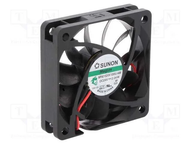 Ventilador: DC, transversal, 24VDC, 60x60x15mm, 5.