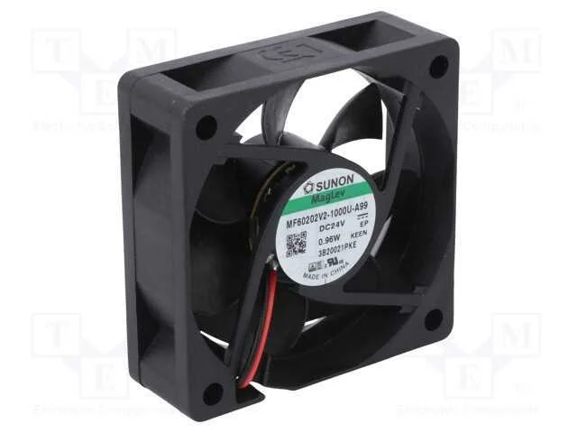 Ventilador: DC, transversal, 24VDC, 60x60x20mm, 3.