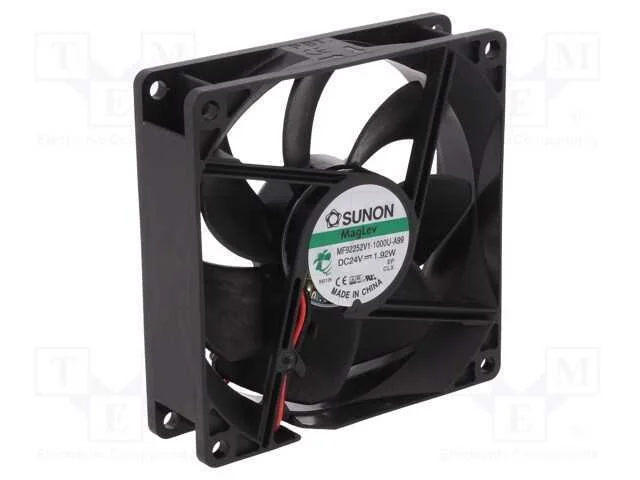 Ventilador: DC, transversal, 24VDC, 92x92x25mm, 8.