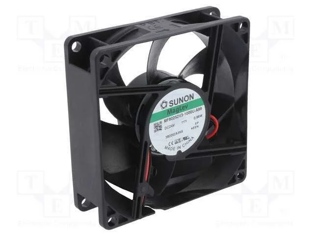 Ventilador: DC, transversal, 24VDC, 80x80x25mm, 5.
