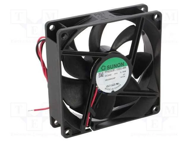 Ventilador: DC, transversal, 24VDC, 92x92x25mm, 1.