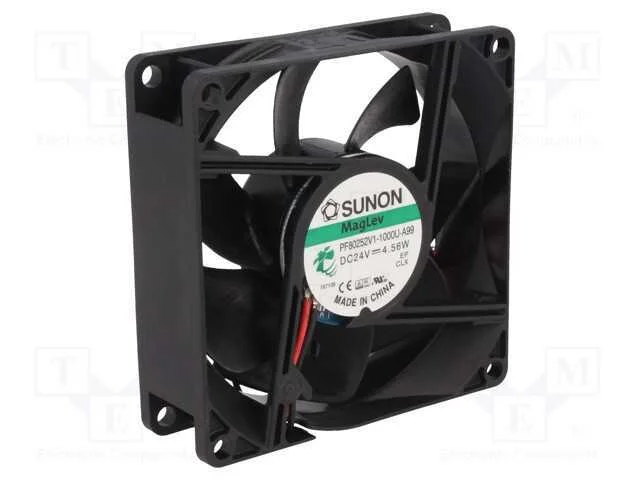 Ventilador: DC, transversal, 24VDC, 80x80x25mm, 1.