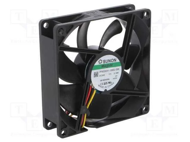 Ventilador: DC, transversal, 24VDC, 92x92x25mm, 1.