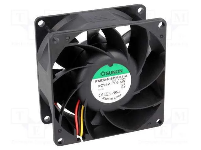 Ventilador: DC, transversal, 24VDC, 80x80x38mm, 1.