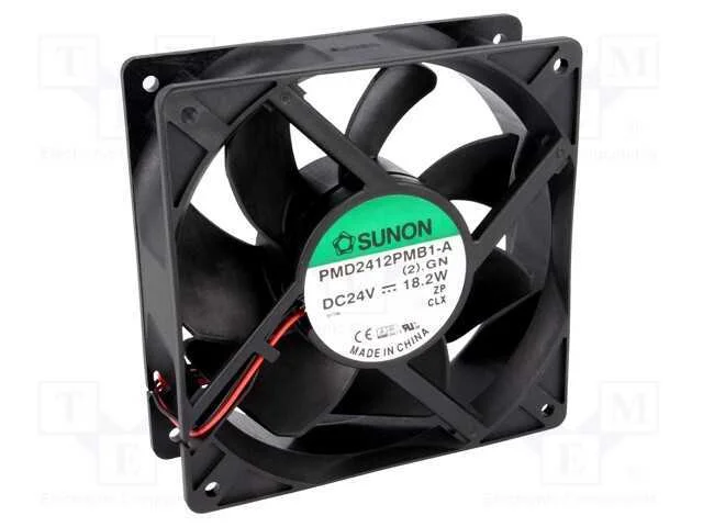 Ventilador: DC, transversal, 24VDC, 120x120x38mm,.