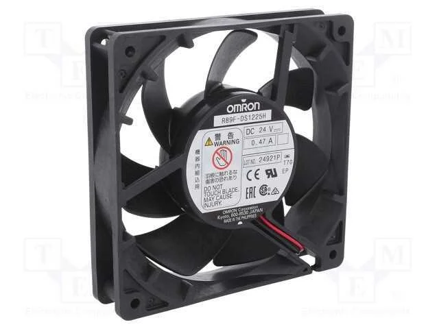 Ventilador: DC, transversal, 125x125x25mm, 220,8m.