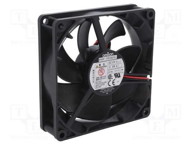 Ventilador: DC, transversal, 92x92x25mm, 74,4m3/h.