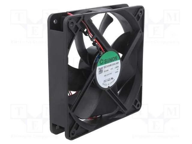Ventilador: DC, transversal, 48VDC, 120x120x25mm,.