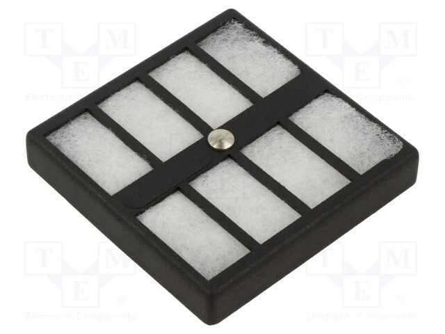 Filtro, 80x80mm, Dim.Ext: 85x85x14mm