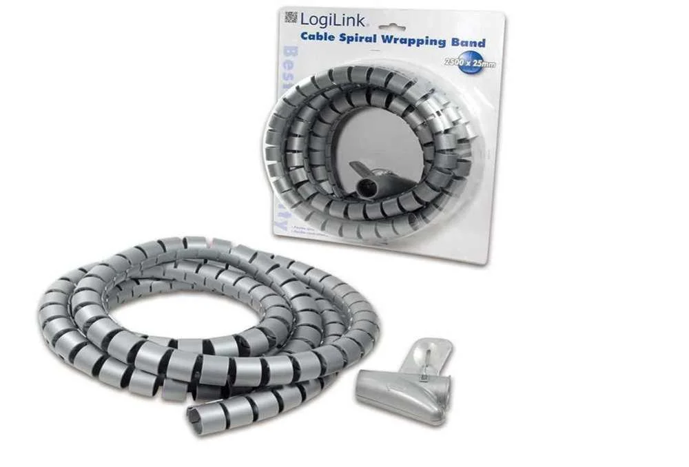 Logilink Kab0013 Tira para Atar Cabos Prateado