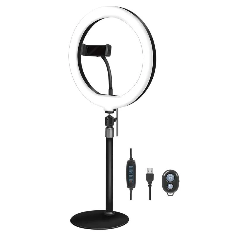 Logilink Smartphone-Ringlicht-Stativ M. Fernauslöser,Dm 25cm