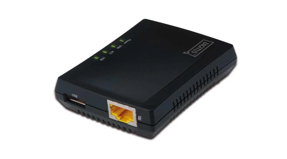 Digitus Usb-Netzwerkserver 1-Port +Printserver, Nas-&Usb-Hub