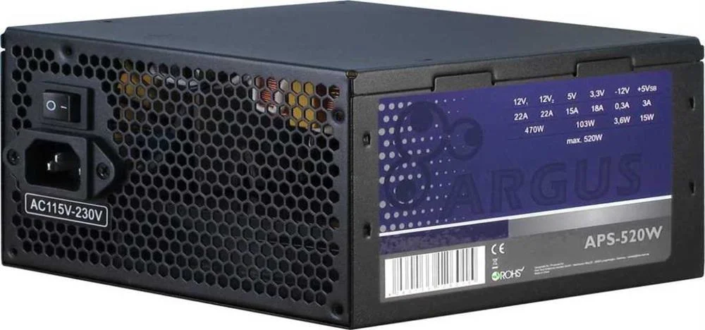 INTER-TECH ARGUS APS FONTE DE ALIMENTAÇÃO 520 W 2.