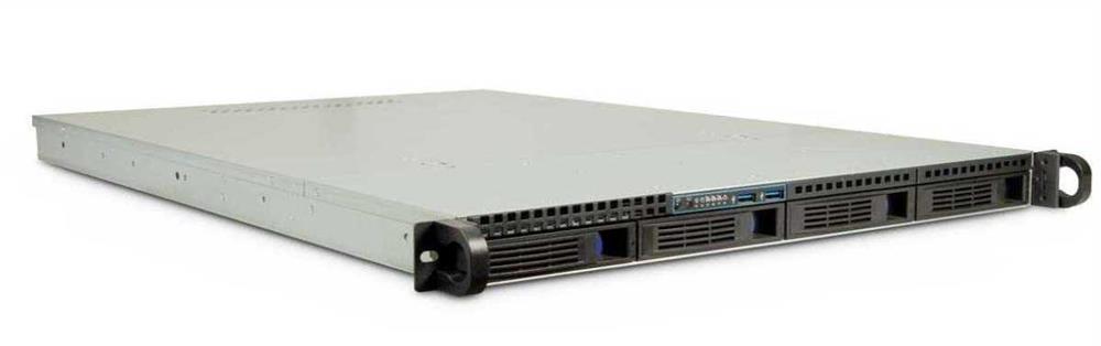 INTER-TECH IPC 1U-1404 RACK PRETO, AÇO INOXIDÁVEL