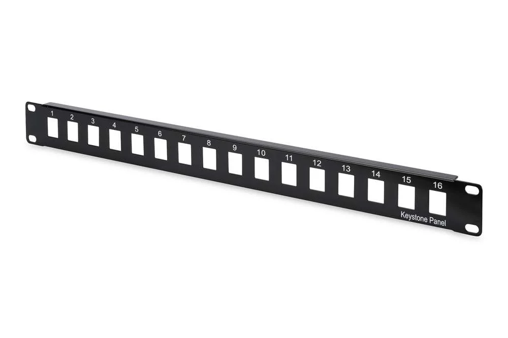Digitus Patchpanel 1he 16-Port      Ungeschirmt Schwarz