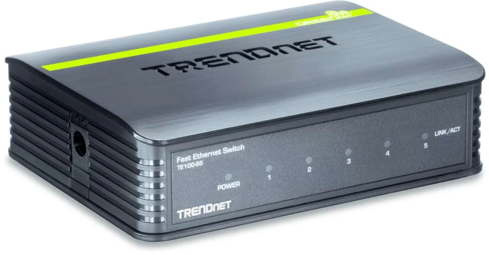 Trendnet Switch  5 Port 10/100 Desktop Metall