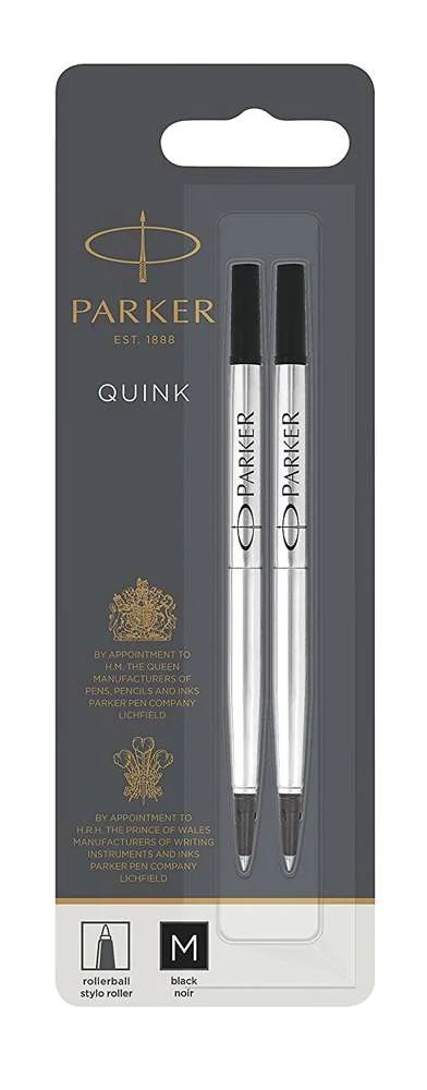 PARKER 1950325 RECARGA PARA CANETAS MÉDIO PRETO 2.