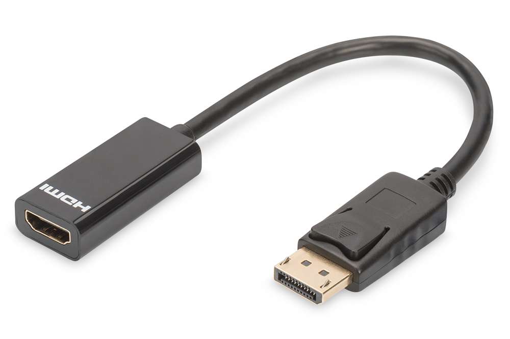 Digitus Displayportkabel Dport -> Hdmi-A    St/Bu 0.15m 1.1a