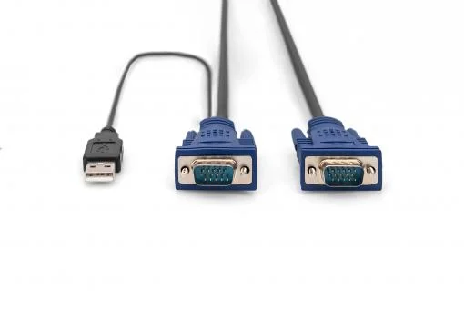 DIGITUS DS-19233 CABO KVM MULTICOR, PRETO 5 M