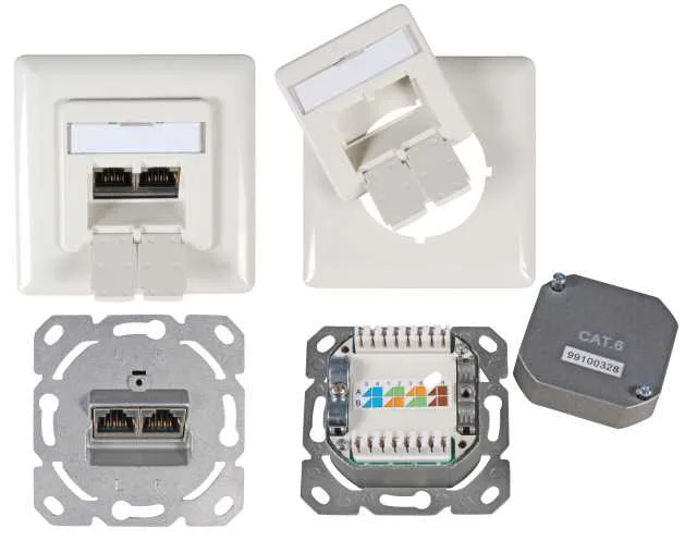 Efb Elektronik Et-25211.1v1 Tomada 2 X Rj-45 Bran.