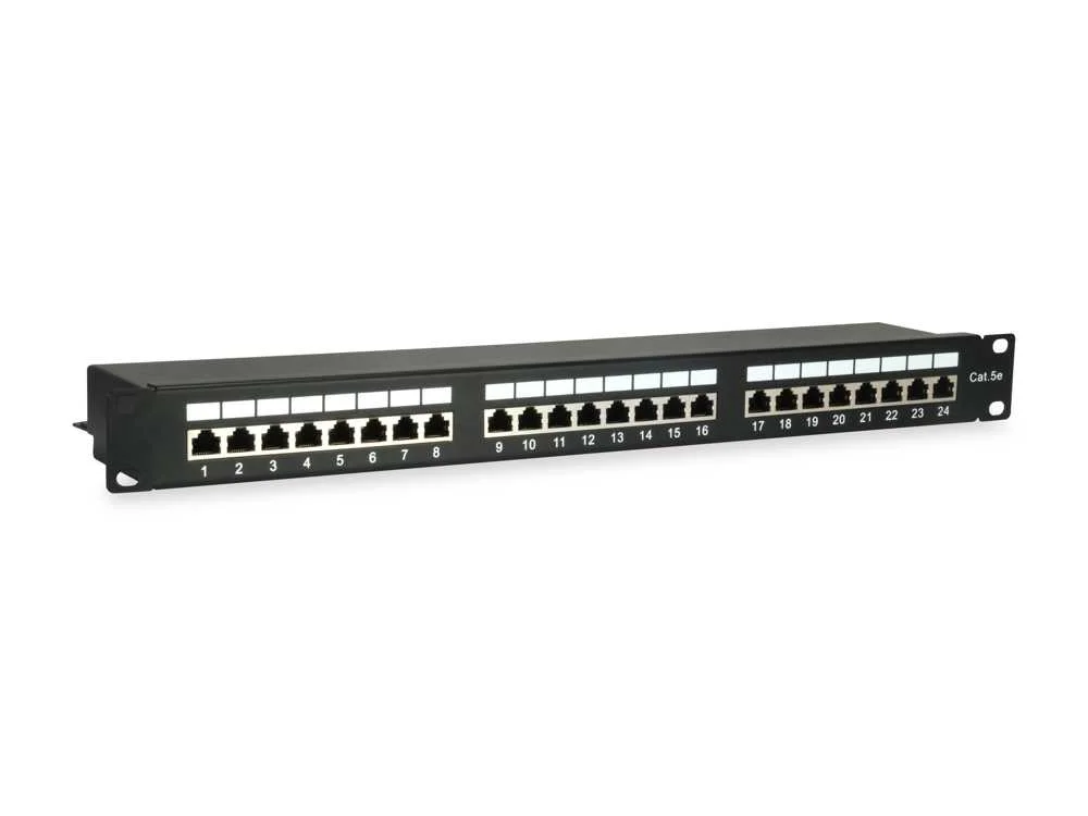 Equip Patchpanel 24x Rj45 Cat5e 19" 1he Schwarz