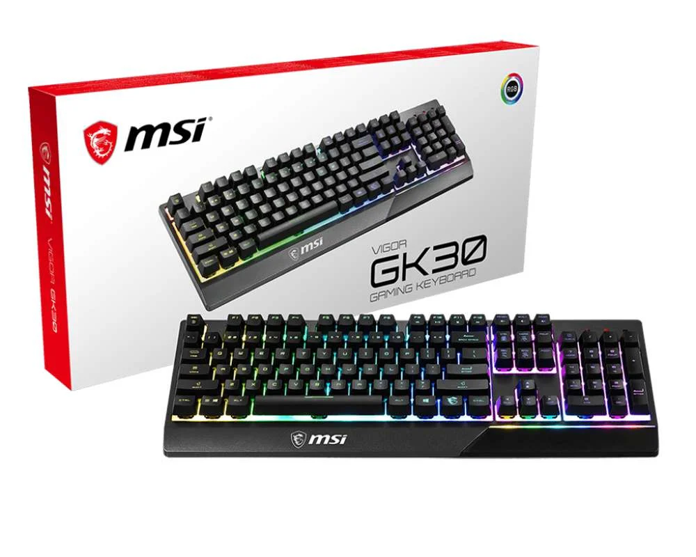 Msi Vigor Gk30 Teclado Usb Qwertz Alemão Preto
