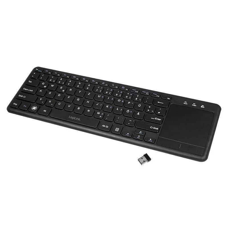 Logilink Id0188 Teclado Rf Wireless Qwertz Preto
