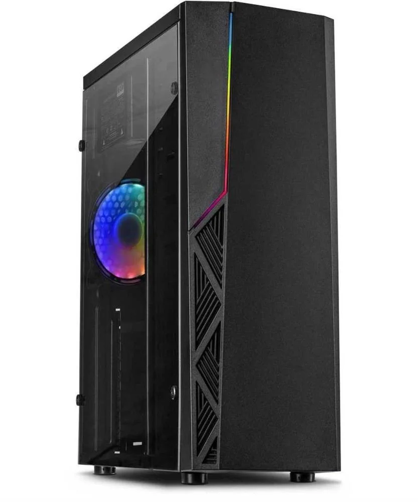 Inter-Tech Gaming-Gehäuse B-02 120mm Rgb-Lüfter,Led-Streifen Retail