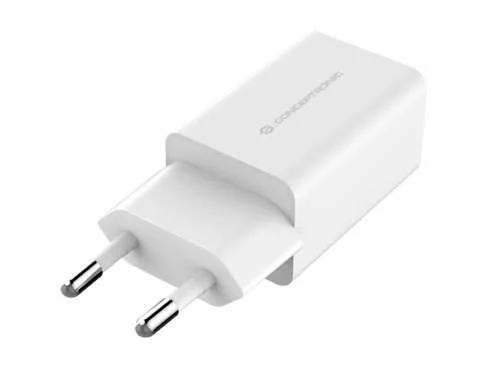 Conceptronic Ladegerät 2port  12w,2xusb-A            Weiß