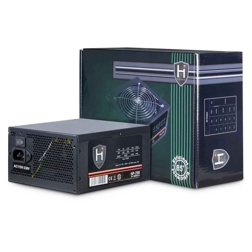 Inter-Tech Netzteil 750w Hipower Sp-750 1x 140mm Lüfter Retail