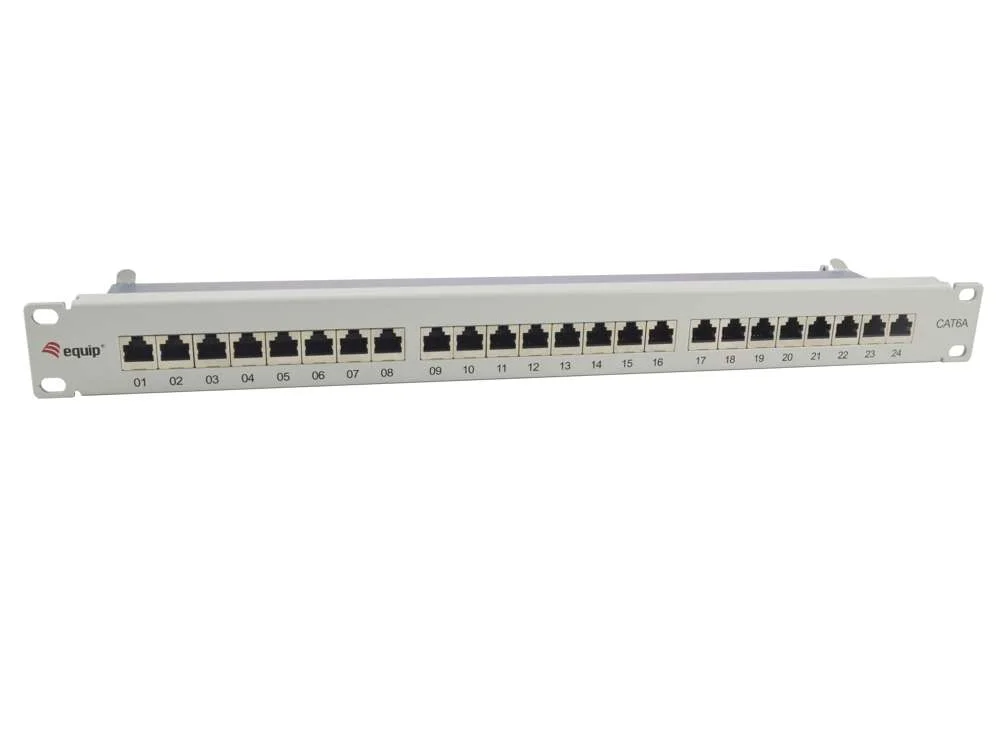 Equip Patchpanel 24x Rj45 Cat6a 19" 1he Grau