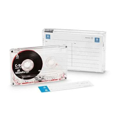 Mediarange Audiokassette C90 90min Typ1 Normale Bias Transp.