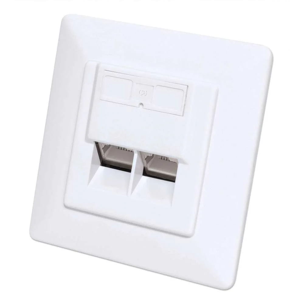 Intellinet 771917 Tomada 2 X Rj-45 Branco