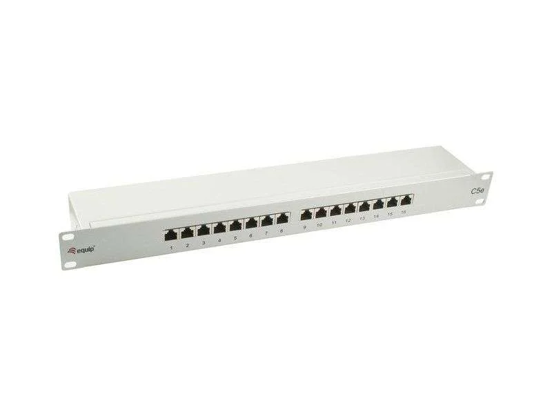 Equip Patchpanel 16x Rj45 Cat5e 19" 1he Grau