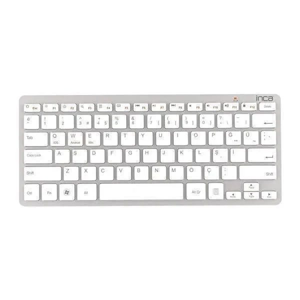 Inca Ibk-569bt Teclado Bluetooth Metálico, Pratea.