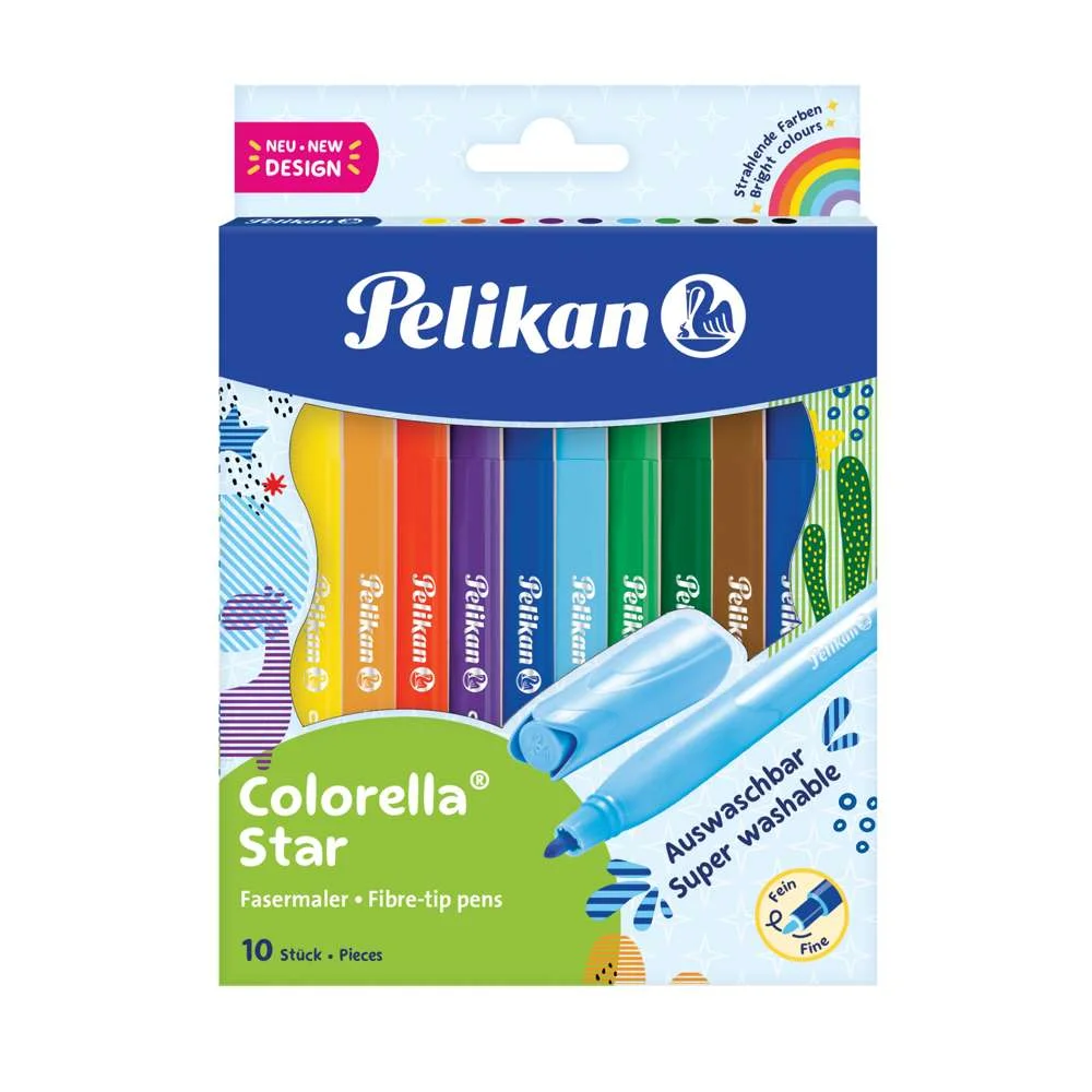 Pelikan 822299 Caneta de Feltro Preto, Azul, Cast.