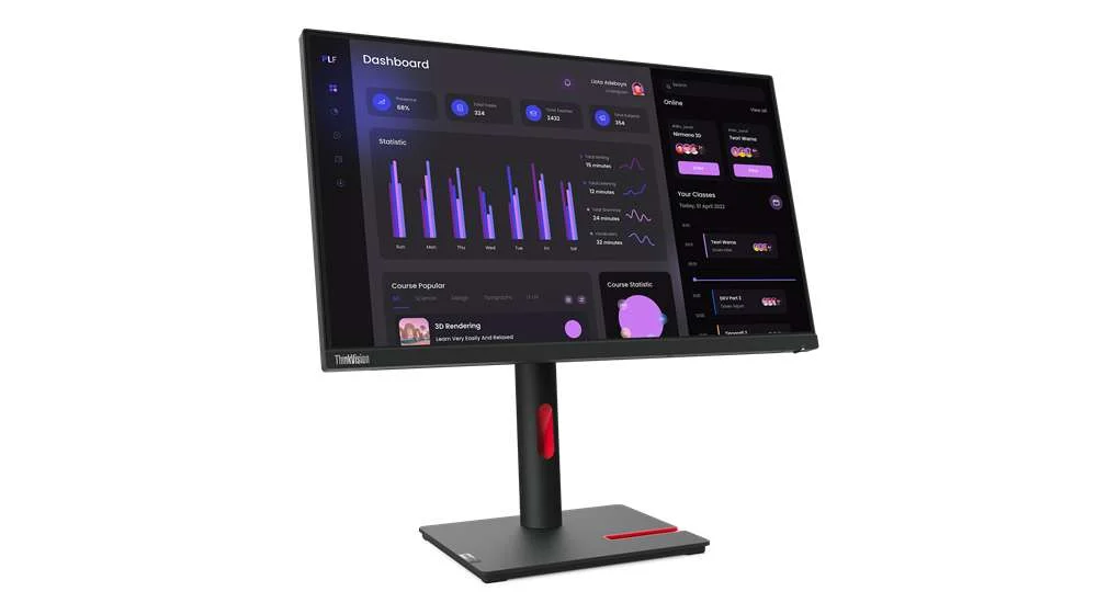 Monitor 23.8" Thinkvision T24i-30 Full Hd LED Preto - Lenovo