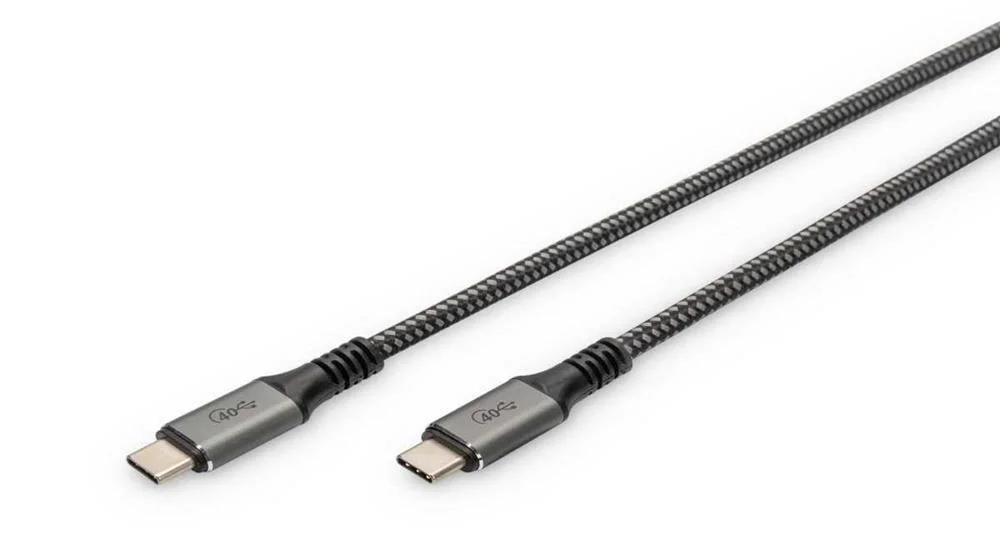 Digitus Anschlusskabel Usb4.0/C -> C  40gbit/S    1m Schwarz