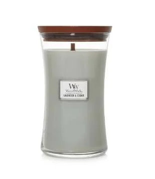 WOODWICK LAVENDER & CEDAR VELA OUTRO CEDAR, LAVAN.