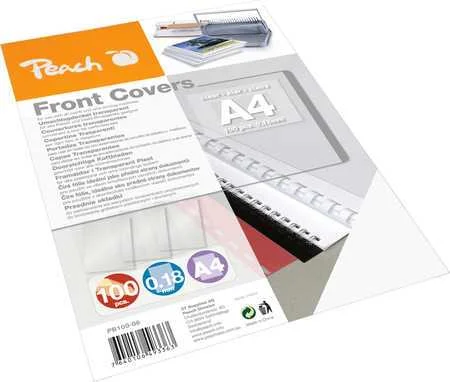 PEACH 510013 CAPA PARA ENCADERNAÇÃO A4 TRANSPAREN.