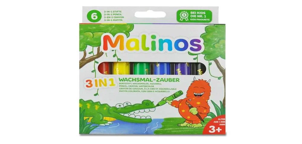 Malinos Wachsmalstifte Wachsmal-Zauber     6  Farben      3+
