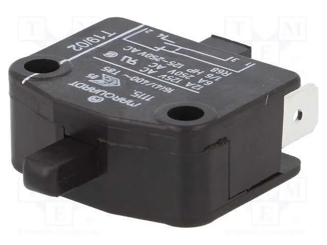 Microinterruptor Snap Action, Spst-Nc, 16a/400vac, Pos: 2, Ip40