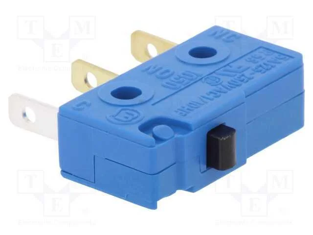 Microinterruptor Snap Action, Sem Alavanca, Spdt, 5a/250vac