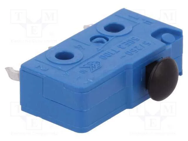 Microinterruptor SNAP ACTION, sem alavanca, SPDT,.